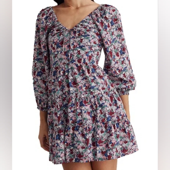 Madewell Dresses & Skirts - Madewell Women's Blue and Purple Dress